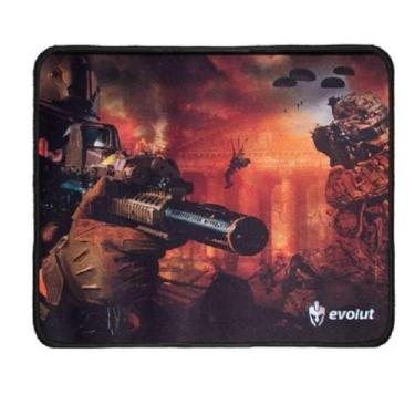 Imagem de Mousepad gamer eg401rd pequeno (quadrado 250*210*2mm) laranja evolut .
