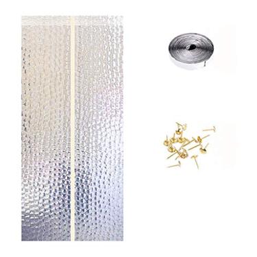 Imagem de Cortina de malha resistente durável, proteção contra insetos, vedação magnética para porta, fecha-se automaticamente French-B 80 x 190 cm (31 x 75 polegadas)