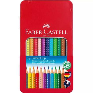 Imagem de Faber-Castell 112413 Cor Grip Lápis de Cor de Madeira, Estanho de