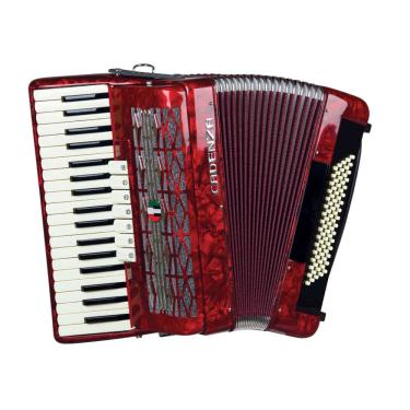 Imagem de Acordeon cadenza 80 baixos CD80/37 rd vermelho perolizado c/bag