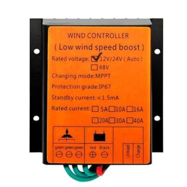 Imagem de 48V,HYZHANHONG Controlador de carga MPPT 10000W 10A-40A, regulador de gerador de turbina eólica, carregador de bateria de alternador de moinho de vento (12V 24V 48V 220V)