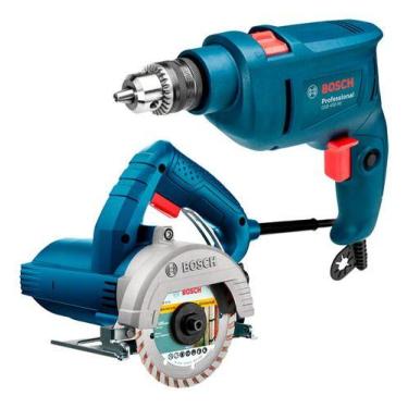 Imagem de Kit Serra Marmore Bosch Gdc 150 E Furadeira Gsb 450 Re 220v, 220V
