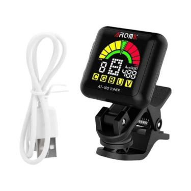 Imagem de Afinador de Guitarra, Baixo e Ukulele USB Recarregável AROMA AT-102 - 
