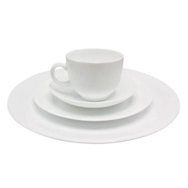 Imagem de Aparelho de Jantar Vidro Branco 16 peças Completo Lovely - Wincy Casa