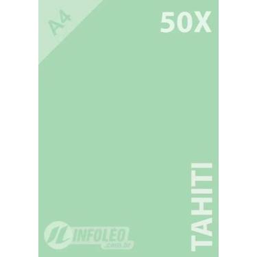 Imagem de 50 Folhas Papel Color Plus Tahiti (Verde Água) A4 180g