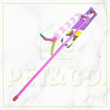 Imagem de Kit Varinha para Gato com Centopéia de Pelúcia e Penas Interativo - Pe