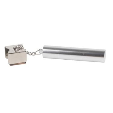 Imagem de Mbeysaq Suporte de giz para taco de bilhar com ponta e armazenamento portátil, acessório de ferramenta de sinuca 3 em 1, liga de alumínio, preto (prata)