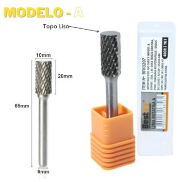 Imagem de Lima Rotativa 6mm Tungstênio Fresa Metal Duro (Cilindrica 2)