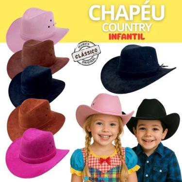 Imagem de Chapéu Country Infantil Criança Cowboy Festa Junina São João Rodeio Ba