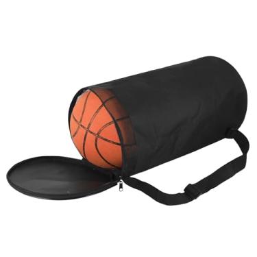 Imagem de Bolas de basquetebol/vôlei profissionais/sacos de equipamento de futebol à prova d'água Oxford Bolsa esportiva bolsa leve portátil bolsa de ginástica Bola organizadora mochila suporte, Preto