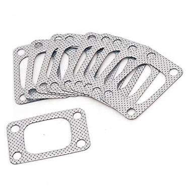 Imagem de Vedação de alumínio Epman EP-CGQ26S-AF 10 peças de grafite para T04 T04E T3 T35 T38 GT35 Turbo Charger Engine Manifold Pipe Turbo Flange Gasket