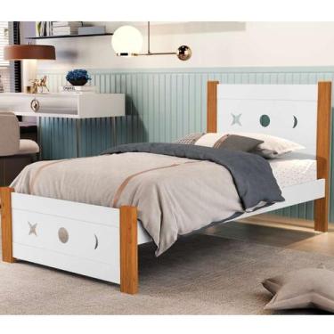 Imagem de Cama Solteiro 100% MDF Reforçada Juvenil Sol Design Moderno - Home A.S