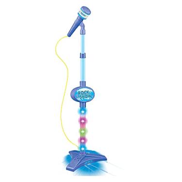 Imagem de Microfone Pedestal Infantil Rock Show Azul, DM Toys