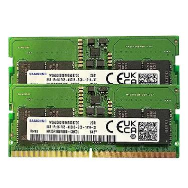 Imagem de 16GB (8GB x 2) DDR5 4800MHz SODIMM PC5-38400 CL40 1Rx16 1.1V SO-DIMM 262-Pin Gaming Busines Home Laptop Notebook Módulo de memória RAM (M425R1GB4BB0-CQK) (OEM)