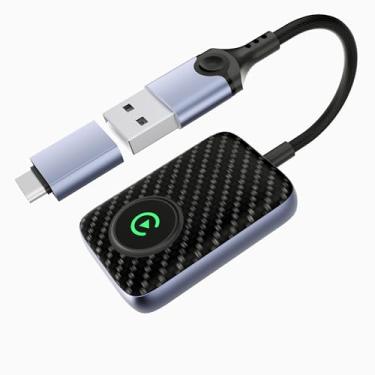 Imagem de Shsuert Adaptador sem fio CarPlay 2024 atualizado, converte CarPlay com fio de fábrica para sem fio, adaptador sem fio Plug and Play Car Play, compatível com iPhone Multi-User Seamless Connection