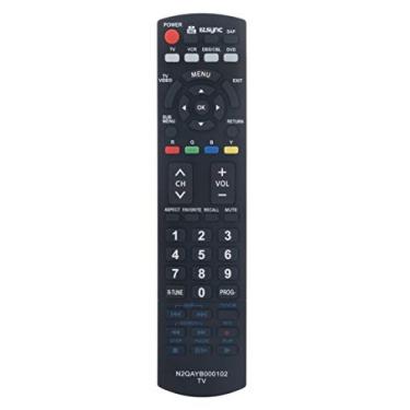 Imagem de N2QAYB000102 Ajuste remoto substituído para Panasonic TV N2QAYB000100 PT-50LCZ7 PT-50LCZ70 PT-56LCZ7 PT-56LCZ70 PT-61LCZ7 PT-61LCZ70 TC-32LX700 TH-44. 2 peças, 77U TH-42PE77U TH-42PX77U TH-42PZ700U
