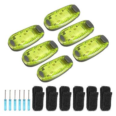 Imagem de PATIKIL Luzes de segurança de LED, pacote com 6 luzes de corrida, lanterna de mãos livres, luz traseira de bicicleta, equipamento de corrida reflexivo para corredores, caminhada noturna, bicicleta