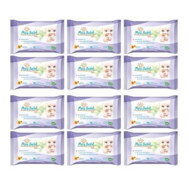 Imagem de Kit com 12 Meu bebê Soft Toalha Umedecida C50  Hygieline