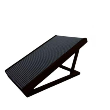 Imagem de Rampa Pet para Cama e Sofá Antiderrapante Cães Gatos Ajustável Madeira de Pinus Regulável Cachorros(Tabaco Grande)