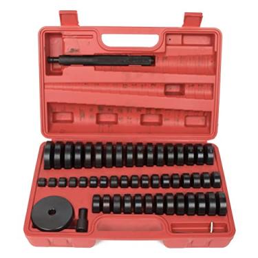 Imagem de SCITOO Conjunto de ferramentas de chave de bucha personalizada 52 em 1, removedor de instalação de vedação de corrida de rolamento de eixo de roda de transmissão, extrator de remoção de arbusto, kit