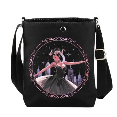 Imagem de TOBGBE Bolsa tiracolo Crescent City Ballet Sarajm Fans Merch Book Series Presentes inspirados Booktok ombro para fãs de Bry-e Q-Lan, Cr-scent City Ballet Cb, Tendência