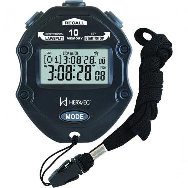 Imagem de Cronômetro De Mão Digital Grande Preto Herweg 8911-034