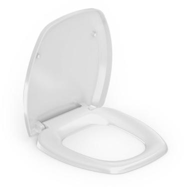 Imagem de Kit 3 Assentos Sanitário Com Softclose Thema Plus Incepa Branco Brilhante