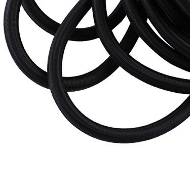 Imagem de Cordão Elástico Preto de 5 Mm 10m, Fácil de Cortar e Amarrar, Boa Abrasão, Cordão Bungee Fibra Polipropileno para Tendas, Guarda -chuvas, Sacos Mão (10mm 10m)