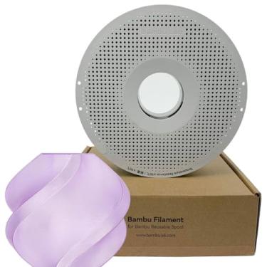 Imagem de Filamento 3d Bambu Lab PETG Translúcido 1kg 1,75mm Com Carretel Reutilizável Roxo 32700