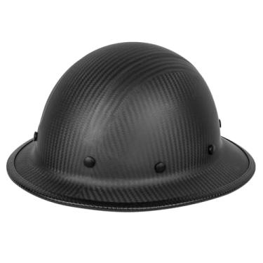 Imagem de GREEN DEVIL Capacete Rígido De Fibra Carbono Com Aba Completa, Classificação Osha E Ansi, Para Homens Proteção