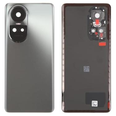 Imagem de Peças de substituição de telefone celular Para a tampa traseira da bateria original da OPPO RENO10 com a tampa da lente da câmera (cinza) Acessórios telefônicos