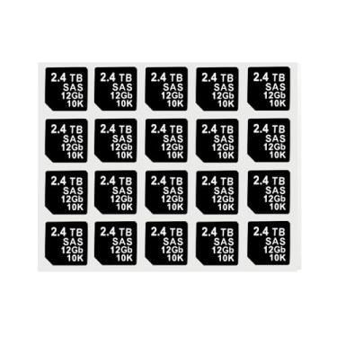 Imagem de Etiqueta adesiva com capacidade de 20 peças para bandeja de disco rígido Caddy DXD9H 0DXD9H X7K8W 0X7K8W, compatível com Dell PowerEdge de 16ª a 14ª geração r740 r440 r340 r750 r650 r550 r760 r660 25