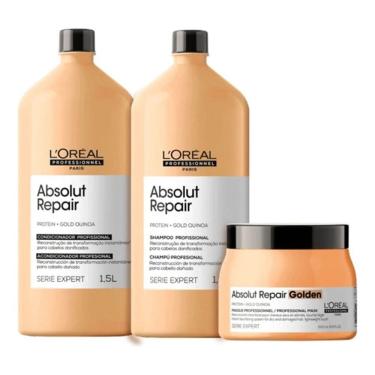 Imagem de Kit Loreal Profissional Absolut Repair Gold Quinoa Golden