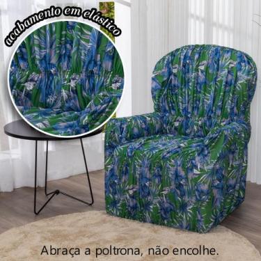 Imagem de Capa de Poltrona do Papai 1 lugar Malha Gel Elasticada Estampada - Len