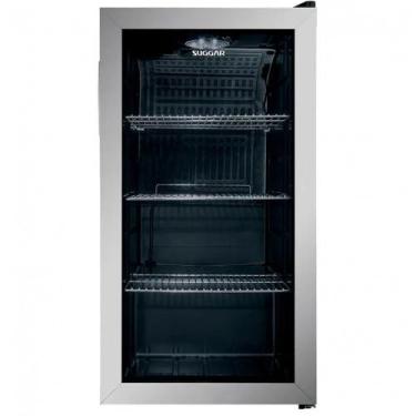 Imagem de Frigobar 88l suggar tampa vidro fb8812ix - Suggar Linha Branca, Inox, 