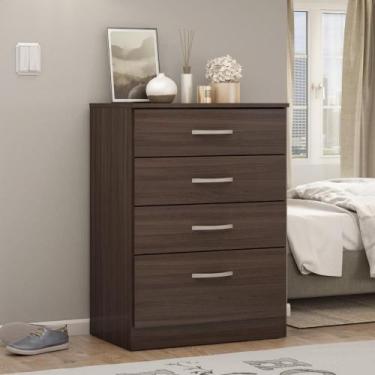 Imagem de Comoda Moderna 4 Gavetas Andes Cafe Touch - CASA H