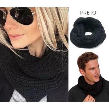 Imagem de Cachecol Gola Feminino Masculino Inverno Dupla Volta Macio Quentinho -