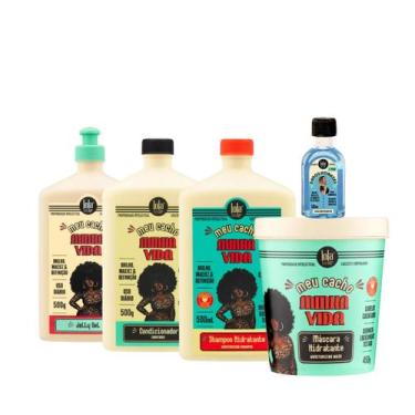 Imagem de Kit Lola Meu Cacho Minha Vida Sh + Cond + Masc + Jelly Gel + Danos Vor