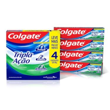 Imagem de Colgate Creme Dental Tripla Ação Menta Original 4 un. 90g