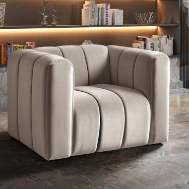 Imagem de Poltrona Decorativa Retrô Moderna Sala de Estar - BELLA DECOR