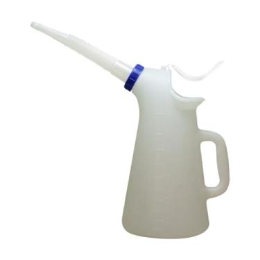 Imagem de FJMQHU Jarro de óleo com Bico, Recipiente para Troca de óleo de Carro com Dispensador de óleo de Escala, 5l, Tamanho real