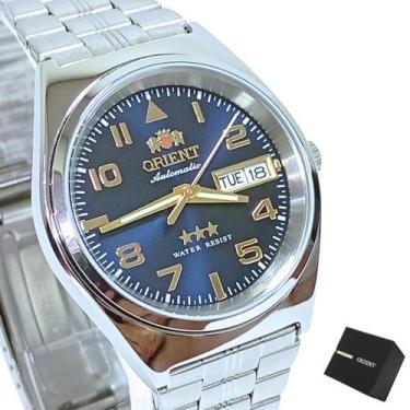 Imagem de Relógio Orient Masculino Automático Prateado 469Ss083Nh D2Sx