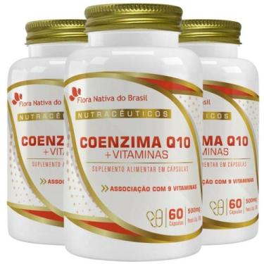Imagem de KIT 3X Coenzima Q10 + Vitaminas 60 cápsulas - Flora Nativa