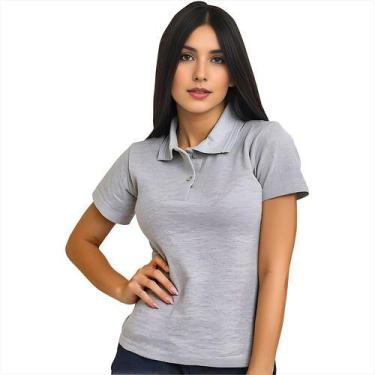 Imagem de Camisa Polo Feminina Camiseta Gola Atacado Uniforme Piquet - Vesttuari