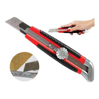 Imagem de Mtx Estilete Profissional Lamina 18mm Ponta De Metal Vermelho