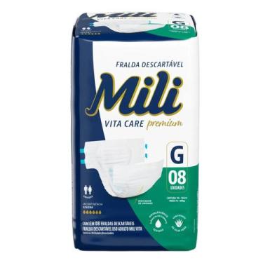 Imagem de Fralda Geriátrica Vita Tam G 8 Unidades - Mili - Mili Sa