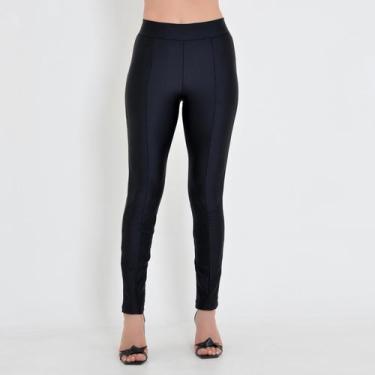 Imagem de Calça Feminina Tecido Prada Cintura Alta Lipo Modeladora - LUBLANC, Pr