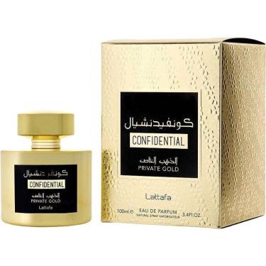Imagem de Perfume Unisex Lattafa Confidential Private Gold Eau De Parfum 100 Ml