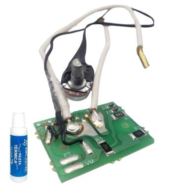 Imagem de Kit Circuito Eletrônico Triac Bivolt Duo Quadra Eletronica e Pasta Térmica D15K100
