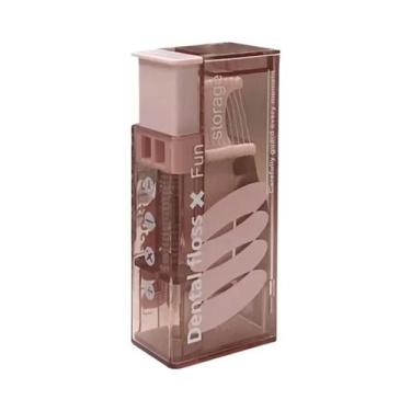 Imagem de Dispensador Automático Portátil De Fio Dental Com 10 Palitos Descartáv